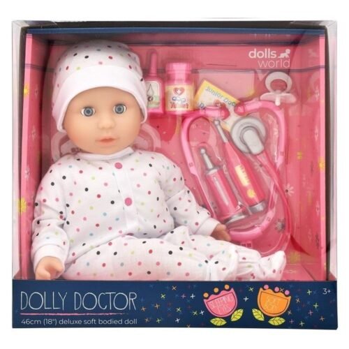 Dolls World Lalka Dolly Doctor 46cm
