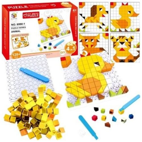 Puzzle DIY mozaika zwierząt 128el