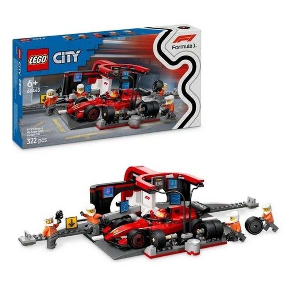 LEGO(R) CITY 60443 (3szt) Pit stop i mechanicy z Fer