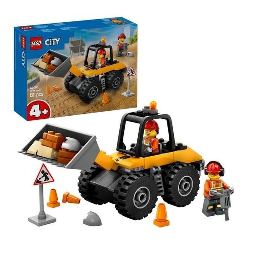 LEGO(R) CITY 60450 (4szt) Żółta ładowarka kołowa