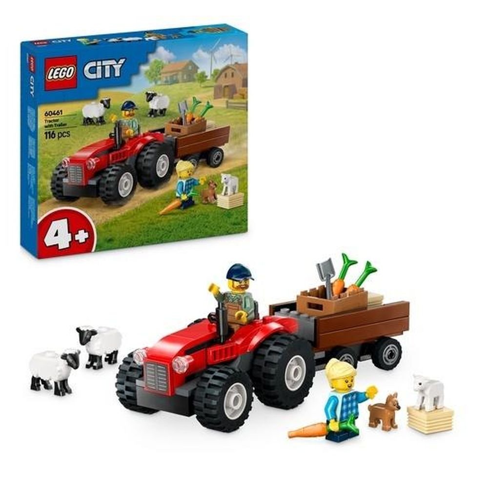 LEGO(R) CITY 60461 (8szt) Czerwony traktor z przycz.