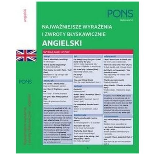 Błyskawicznie zwroty i wyrażenia angielskie A1-A2