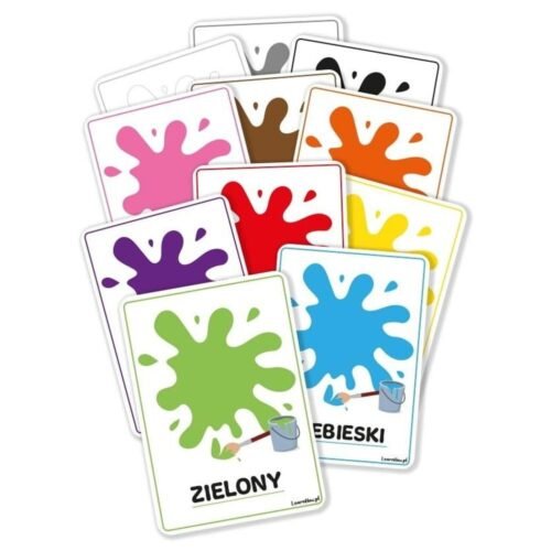 Plansze edukacyjne A4 - Kolory 11 kart