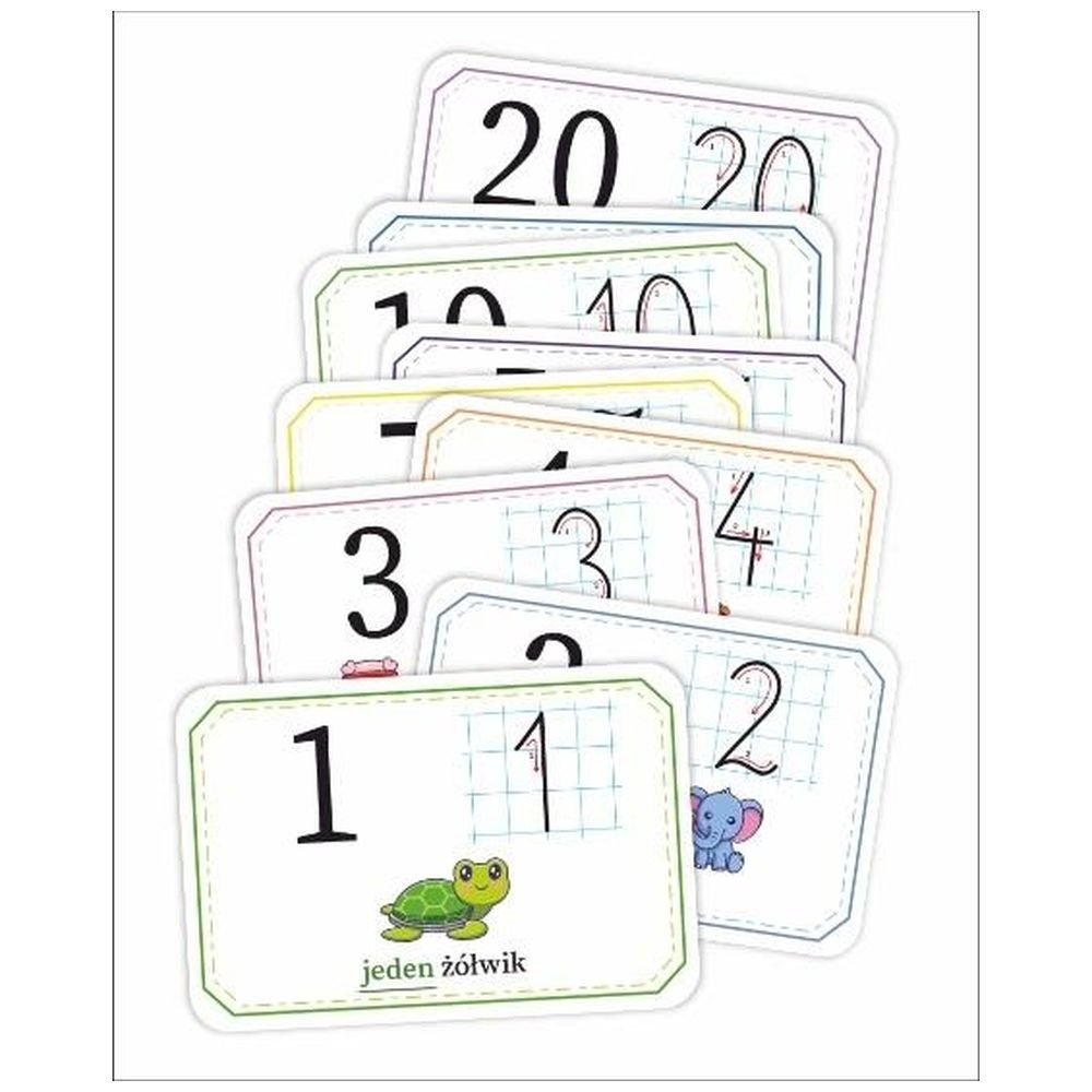 Fiszki - Cyfry 21 kart