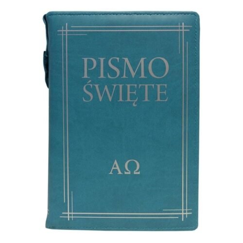 Pismo Święte w etui turkusowe