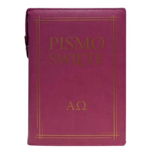 Pismo Święte w etui różowe