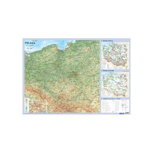 Mapa w tubie: Polska (Fizyczna)