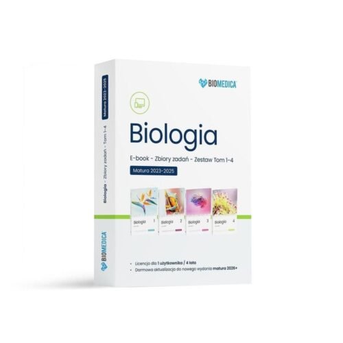 Ebook Biologia Zbiór zadań matura 2024-2025 T.1-4