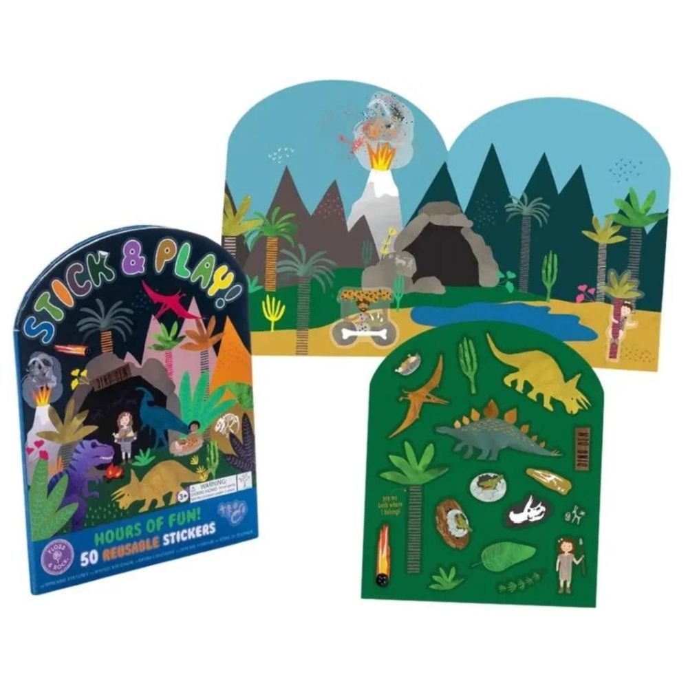 Naklejki wielokrotnego użytku dinozaury