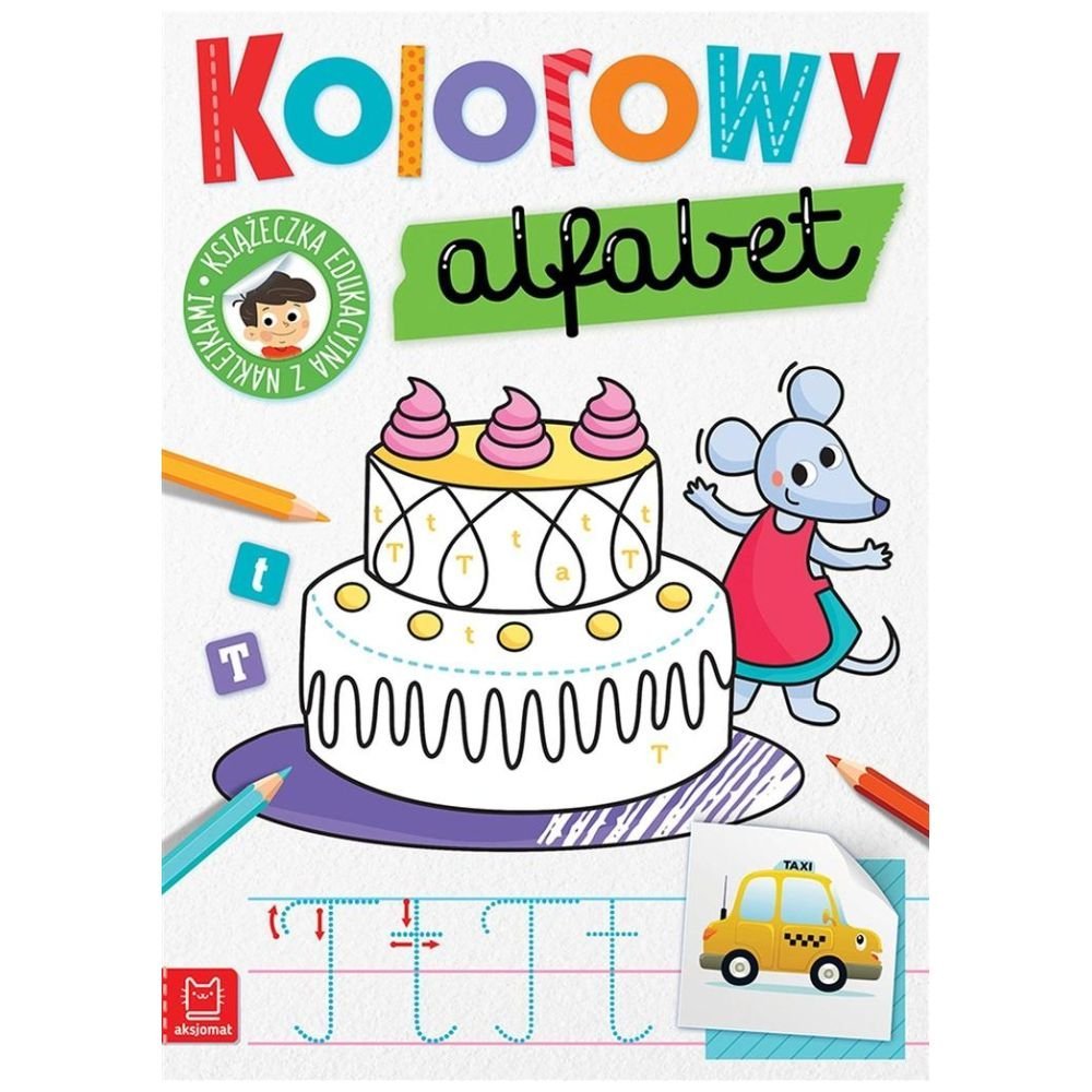 Kolorowy alfabet. Edukacyjna książeczka