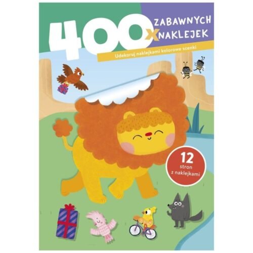 400 zabawnych naklejek. Lew