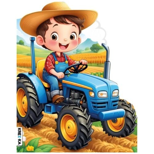 Traktor z rolnikiem