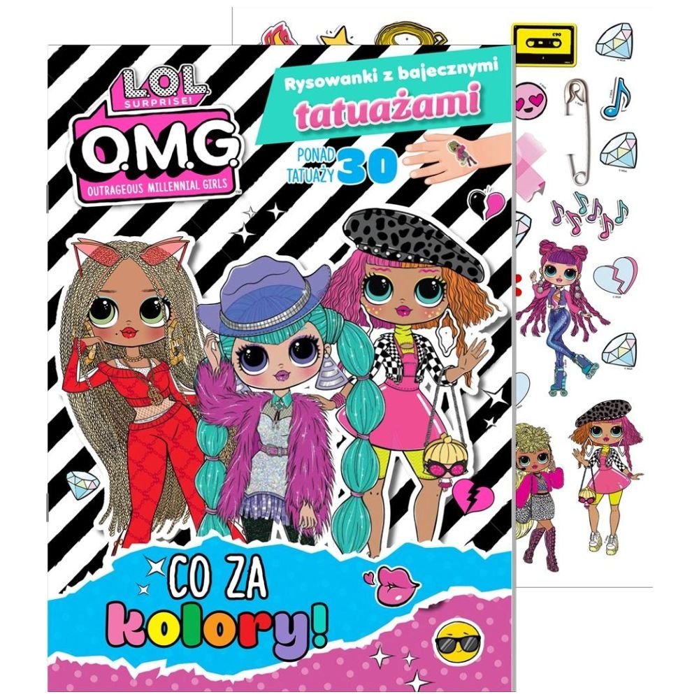 L.O.L. Surprise! Rysowanki z bajecznymi tatuażami