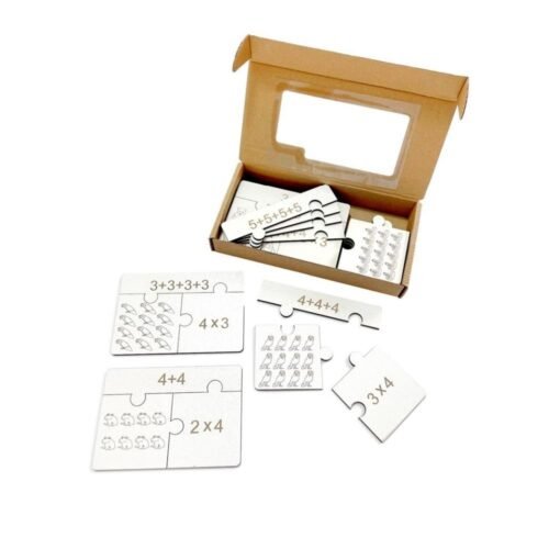 Puzzle matematyczne mnożenia a dodawanie
