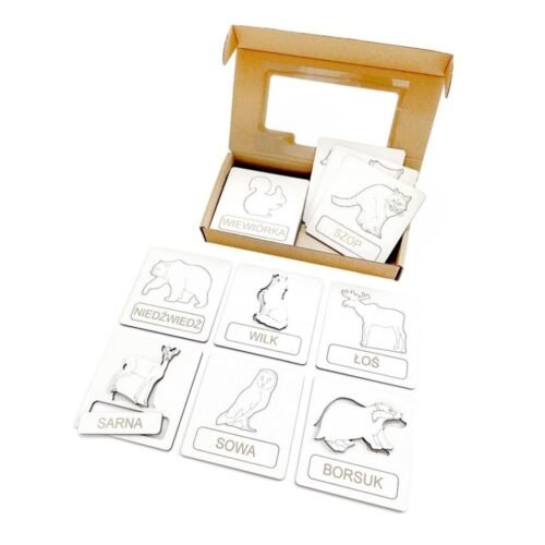 Układanka tematyczna - zwierzęta leśne