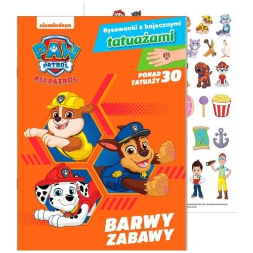Psi Patrol. Rysowanki z bajecznymi tatuażami cz.2