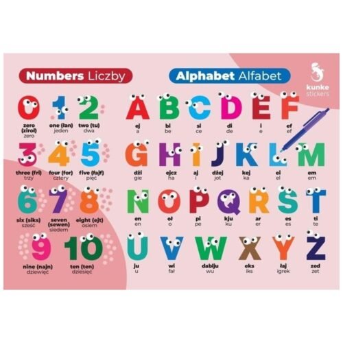 Fiszki do języka angielskiego Liczby, Alfabet 3szt