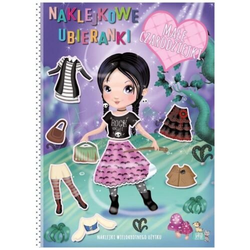 Naklejkowe ubieranki. Małe czarodziejki