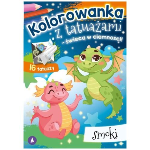 Kolorowanka z tatuażami Smoki
