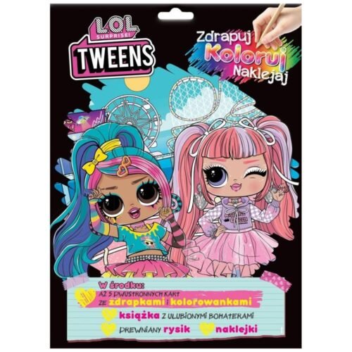 L.O.L. Surprise! Zdrapuj, koloruj, naklejaj