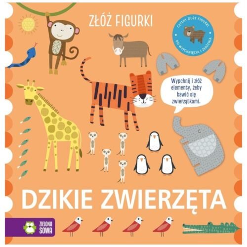 Złóż figurki. Dzikie zwierzęta