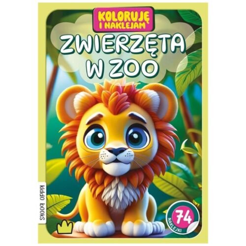 Koloruję i naklejam, Zwierzęta w zoo