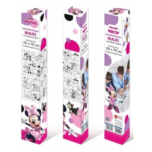 Kolorowanka podłogowa Minnie mouse
