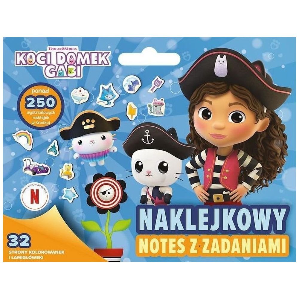 Koci Domek Gabi. Naklejkowy notes z zadaniami