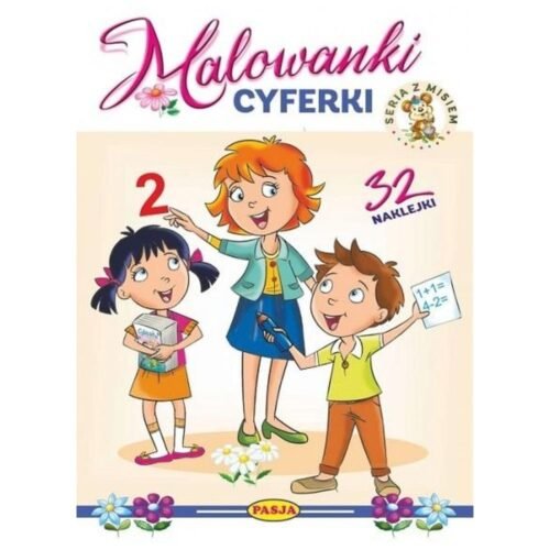 Malowanki cyferki. Seria z misiem