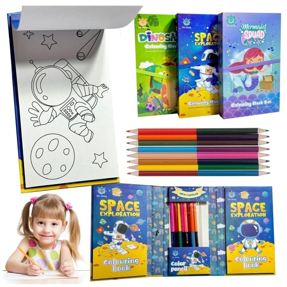 Kolorowanki zamykane 8 kredek