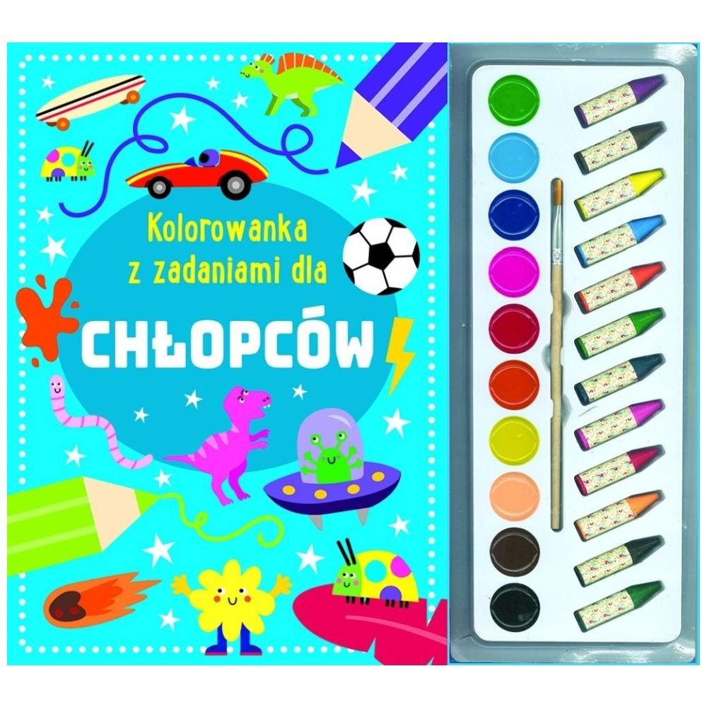 Kolorowanka z zadaniami dla chłopców