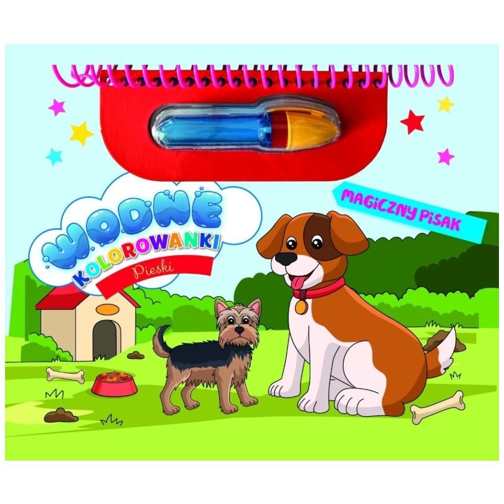 Pieski. Wodne kolorowanki. Magiczny pisak