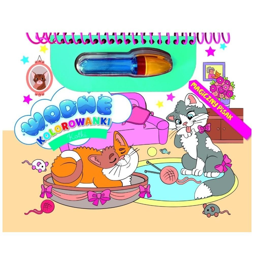 Kotki. Wodne kolorowanki. Magiczny pisak