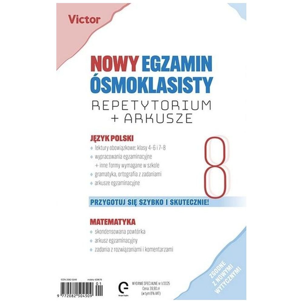 Nowy egzamin ósmoklasisty. Repetytorium + arkusze