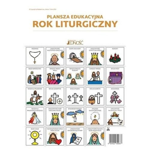 Plansza edukacyjna Rok liturgiczny z symbolami PCS