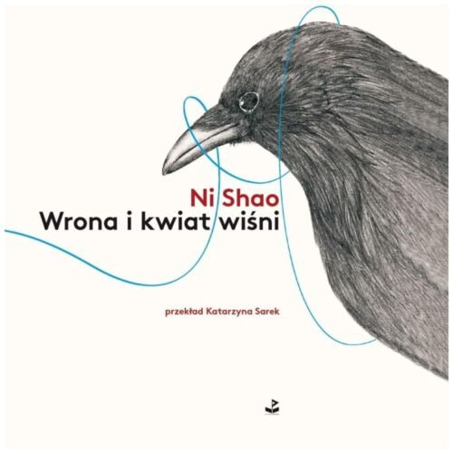 Wrona i kwiat wiśni