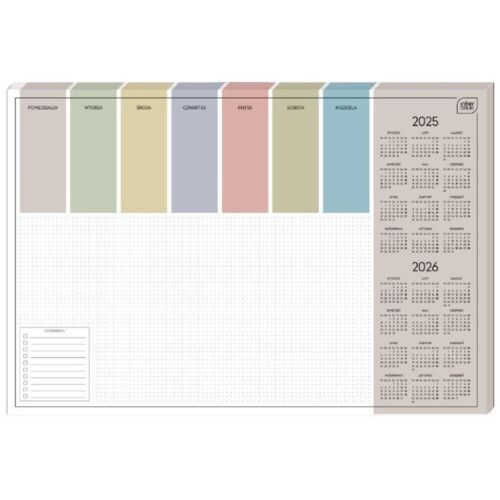 Kalendarz 2025/2026 Biuwar 59x40cm Colour 30K