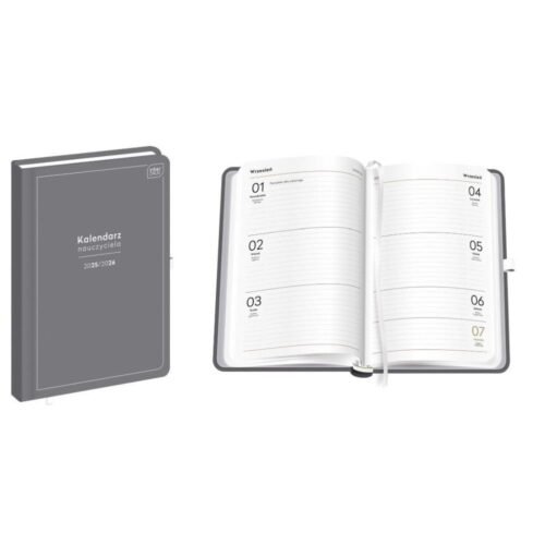 Kalendarz nauczyciela 2025/2026 A5/192K Grey