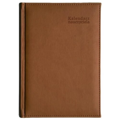 Kalendarz naucz. 2025/26 A5 tyg. Vivella brąz