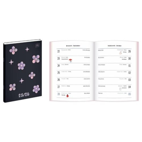 Kalendarz szkolny zeszytowy 25/26 B6/48K Chrome