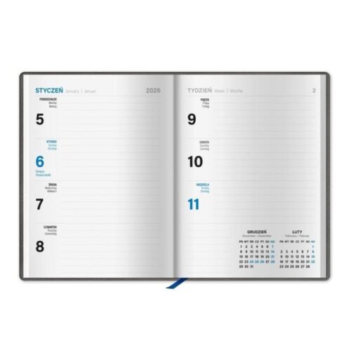 Kalendarz 2026 książkowy midi