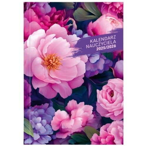 Kalendarz nauczyciela 2025/2026 B5 tyg. PCV Kwiaty