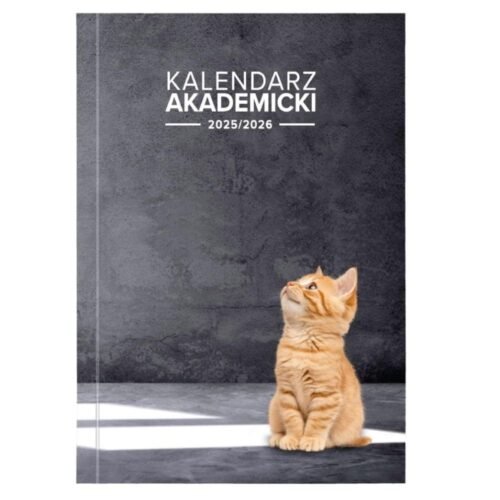 Kalendarz akademicki 2025/2026 A5 tyg. PCV Kot