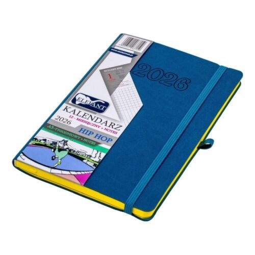 Kalendarz 2026 A5 12M + notes Hip hop atramentowy