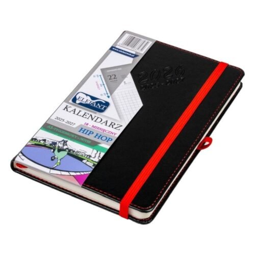 Kalendarz 2025/2027 A5 18M + notes Hip Hop czarny