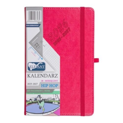 Kalendarz 2025/2027 A5 18M + notes Hip Hop karmaz.
