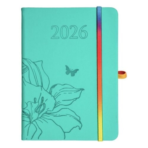 Kalendarz 2026 B6 tyg. Hip Hop miętowy