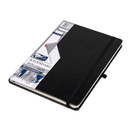 Kalendarz 2026 B5 tygodniowy Jazz czarny