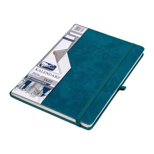 Kalendarz 2026 B5 tygodniowy Jazz szmaragdowy