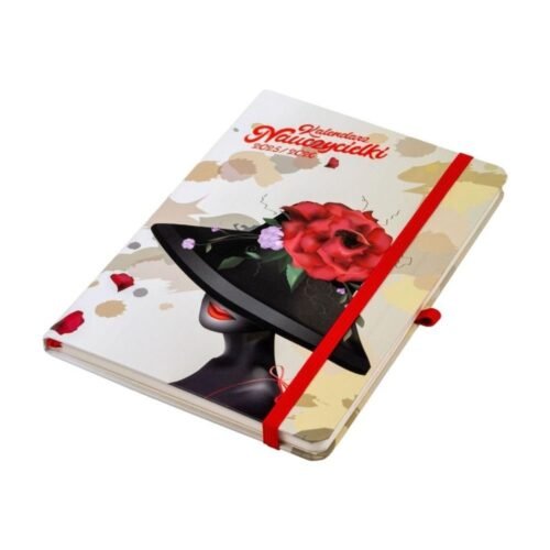 Kalendarz nauczycielki 2025/26 A5 tyg kapelusz